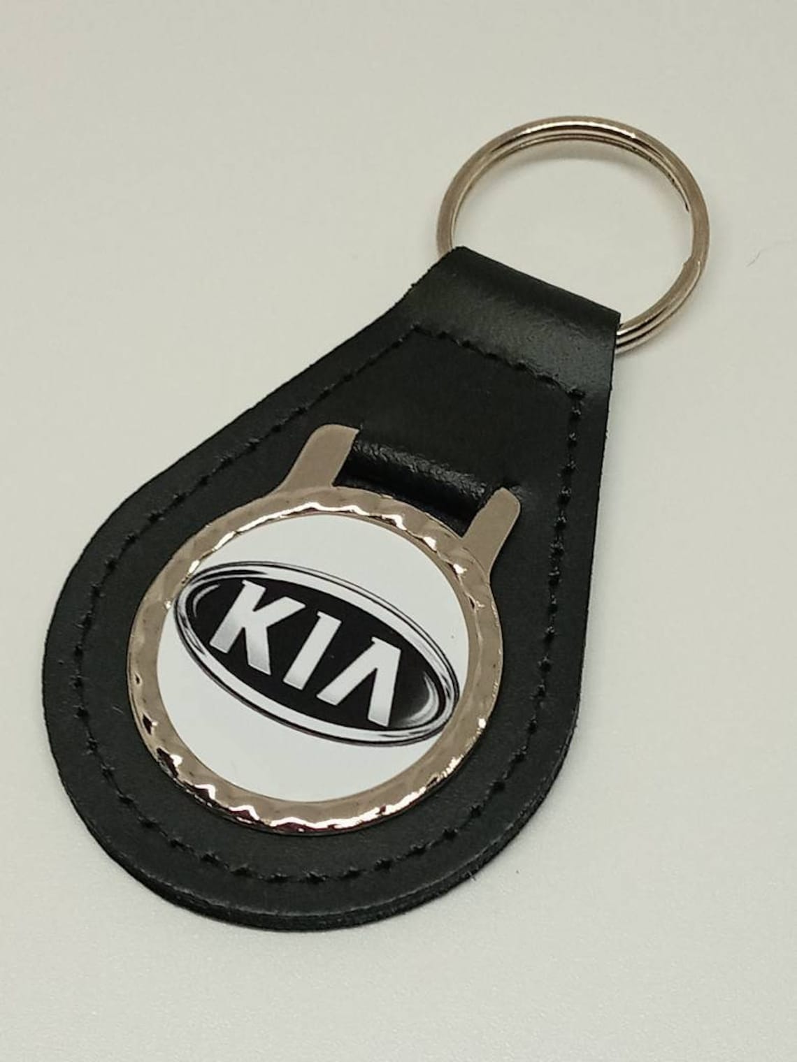 Black Leather Inspired KIA Keyring Key Fob Keychain Car Motor Etsy