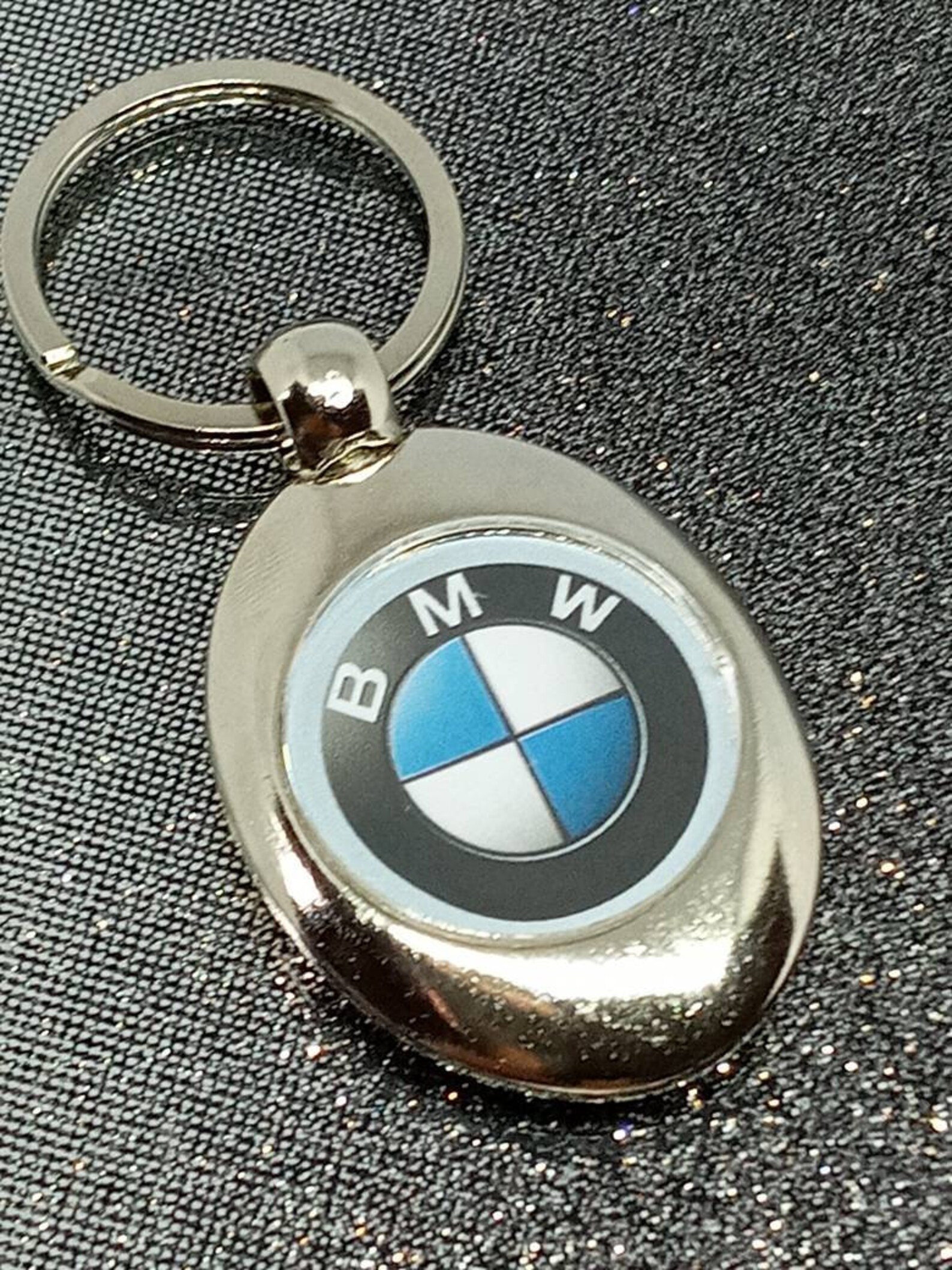 Silver Plated Inspired BMW Keyring Key Chain &Attached Etsy