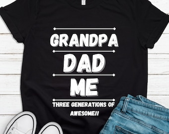 Famille Premières Trois Générations de T-Shirt Génial