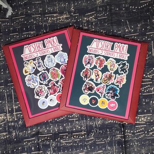 Hazbin Hotel Loot / Mystery Pack inc: 2 Stickers, 1 Badge - Etsy