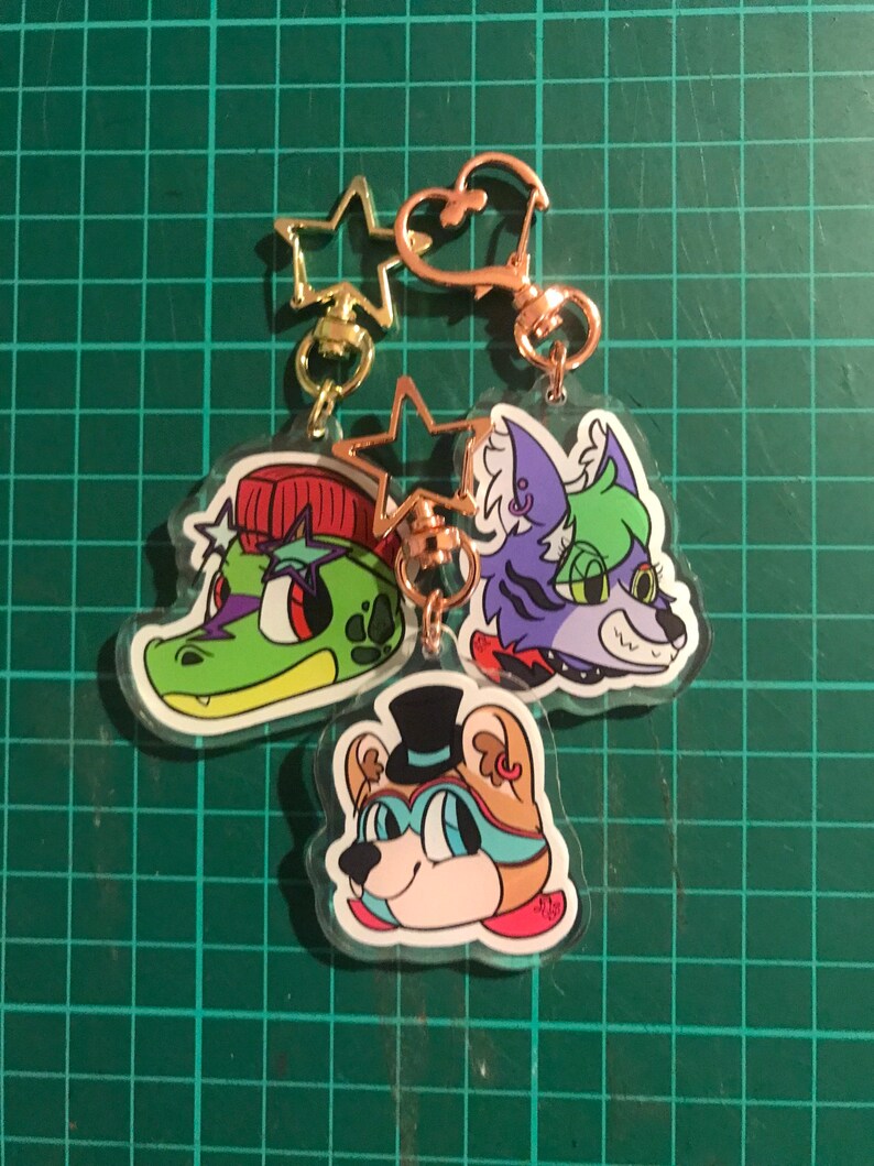 Fnaf Security Breach Monty Keychain only ONE Left Etsy