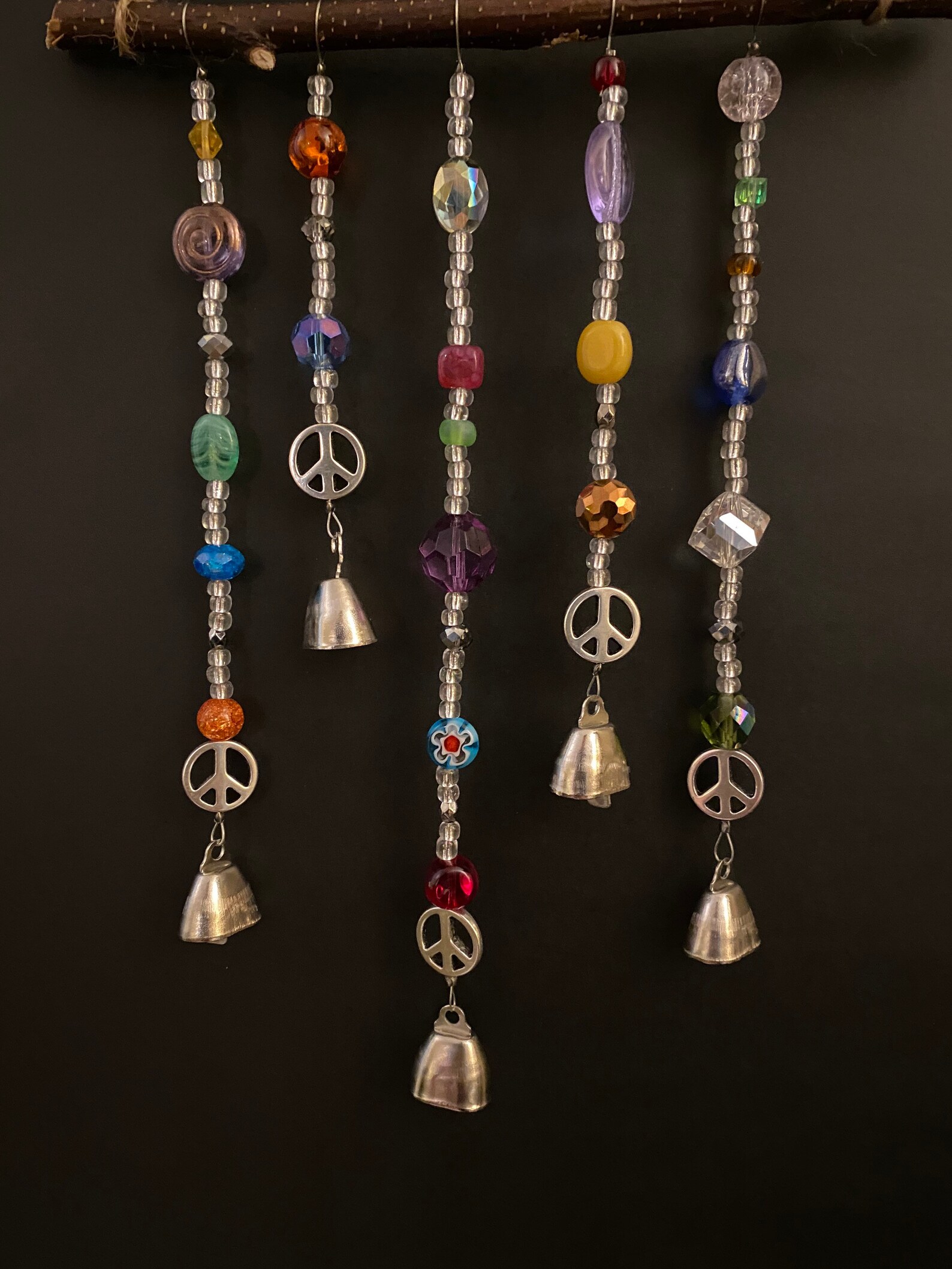 Peace Sign Wind Chime Etsy
