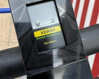 Tablero de instrumentos con pantalla adicional XDASH compatible con Xiaomi Mi Scooter Pro 2 (¡Plug&Play, sin soldadura!), sensor TPMS y airtag MFA opcional.