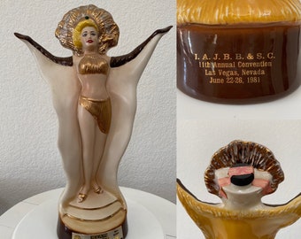 Vintage Jim Beam Showgirl Decanter / 1981 / 11th Annual Convention