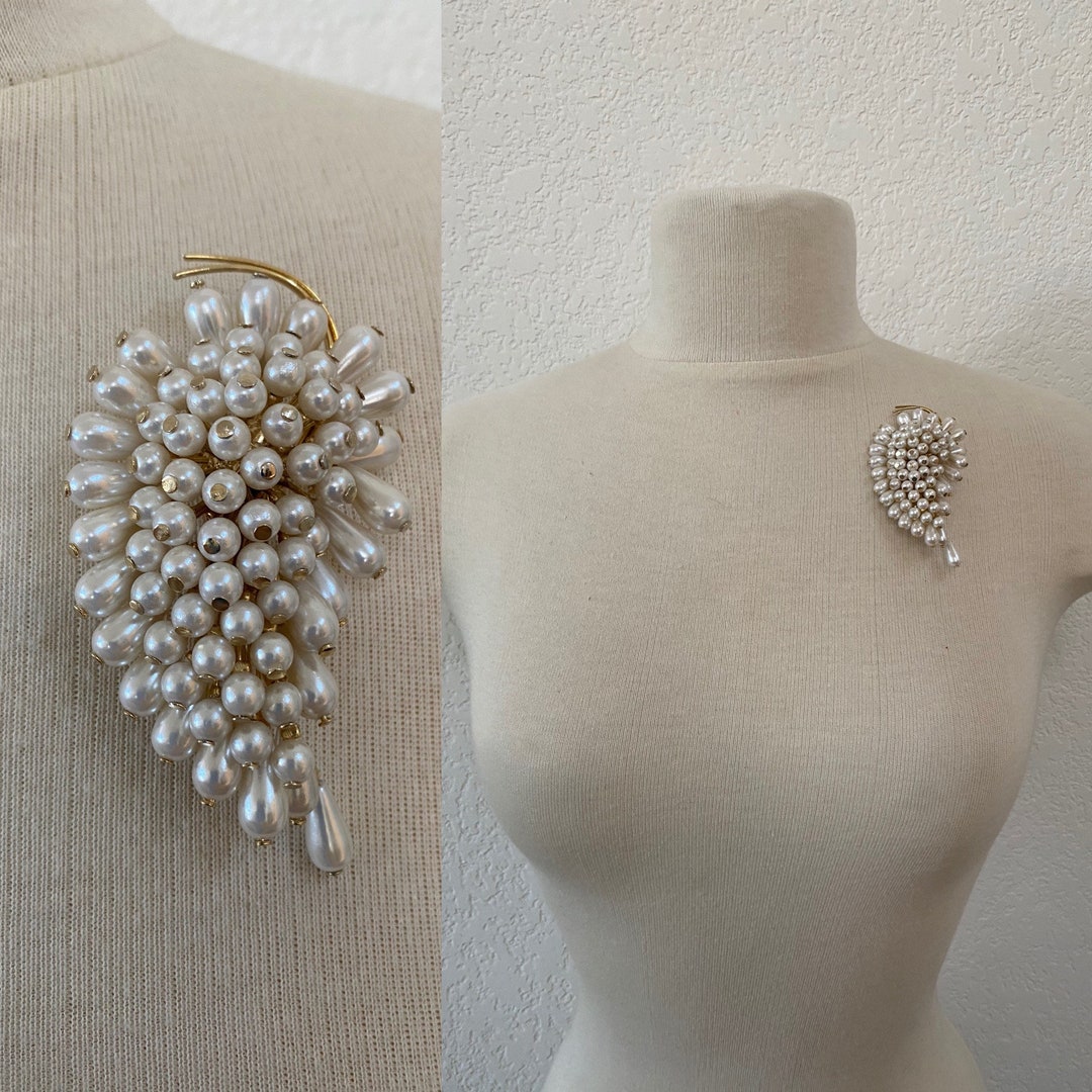 Broche Camée Vintage Broche En Or Broche Perle Broche Pull Pour Femme