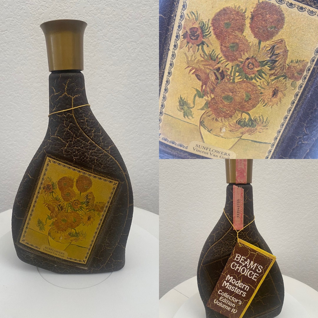 Vintage Jim Beam Decanter / Vincent Van Gogh / Sunflowers Etsy