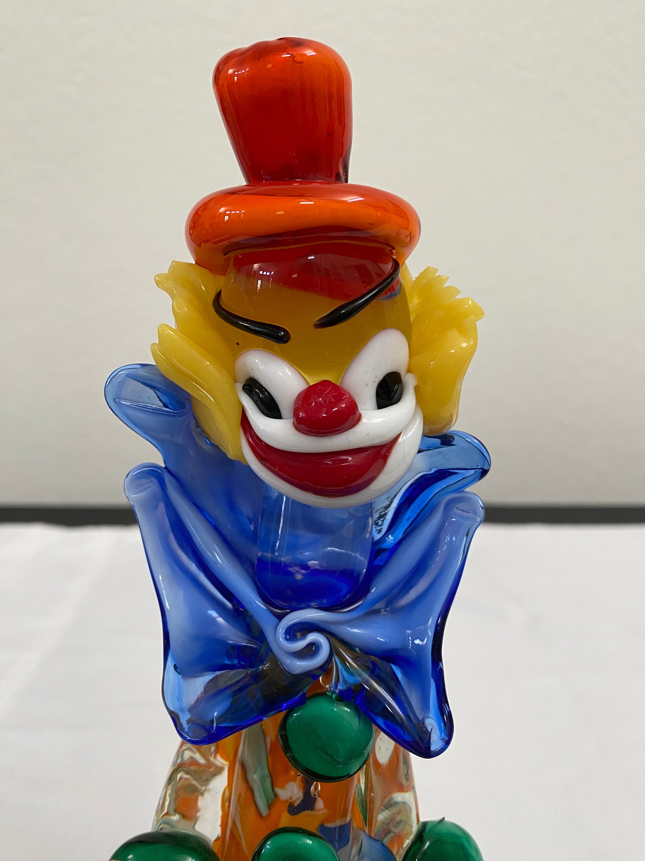 Vintage Murano Glass Clown / Italy / 1970s Etsy