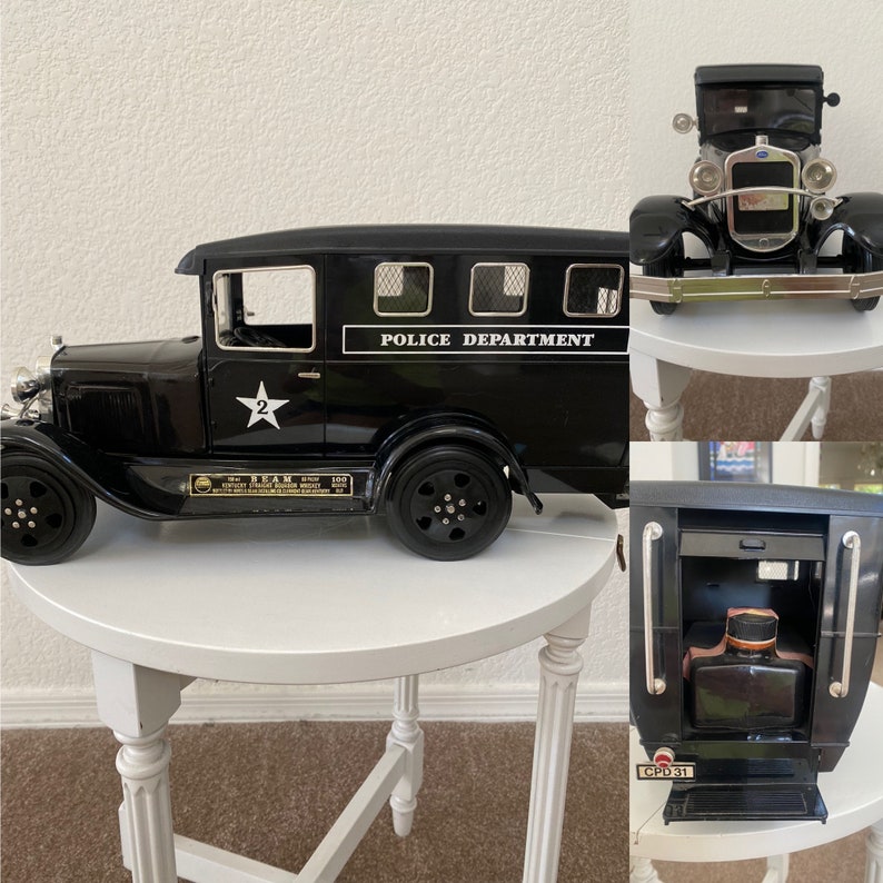 Vintage Jim Beam Decanter / Police Paddy Wagon / 1930s Design Etsy