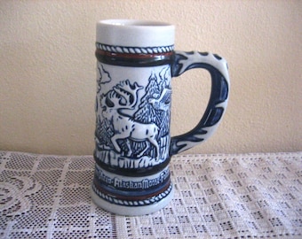 Avon Mini Beer Steins: Vintage Small Beer Mugs Handcrafted in Brazil in the 1980s, Choose One or Buy Both Unless One is Purchased Alone