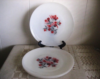 Vintage Fire King Plate: Three Primrose Pattern Dinner Plates, Anchor Hocking Fire King Ovenware