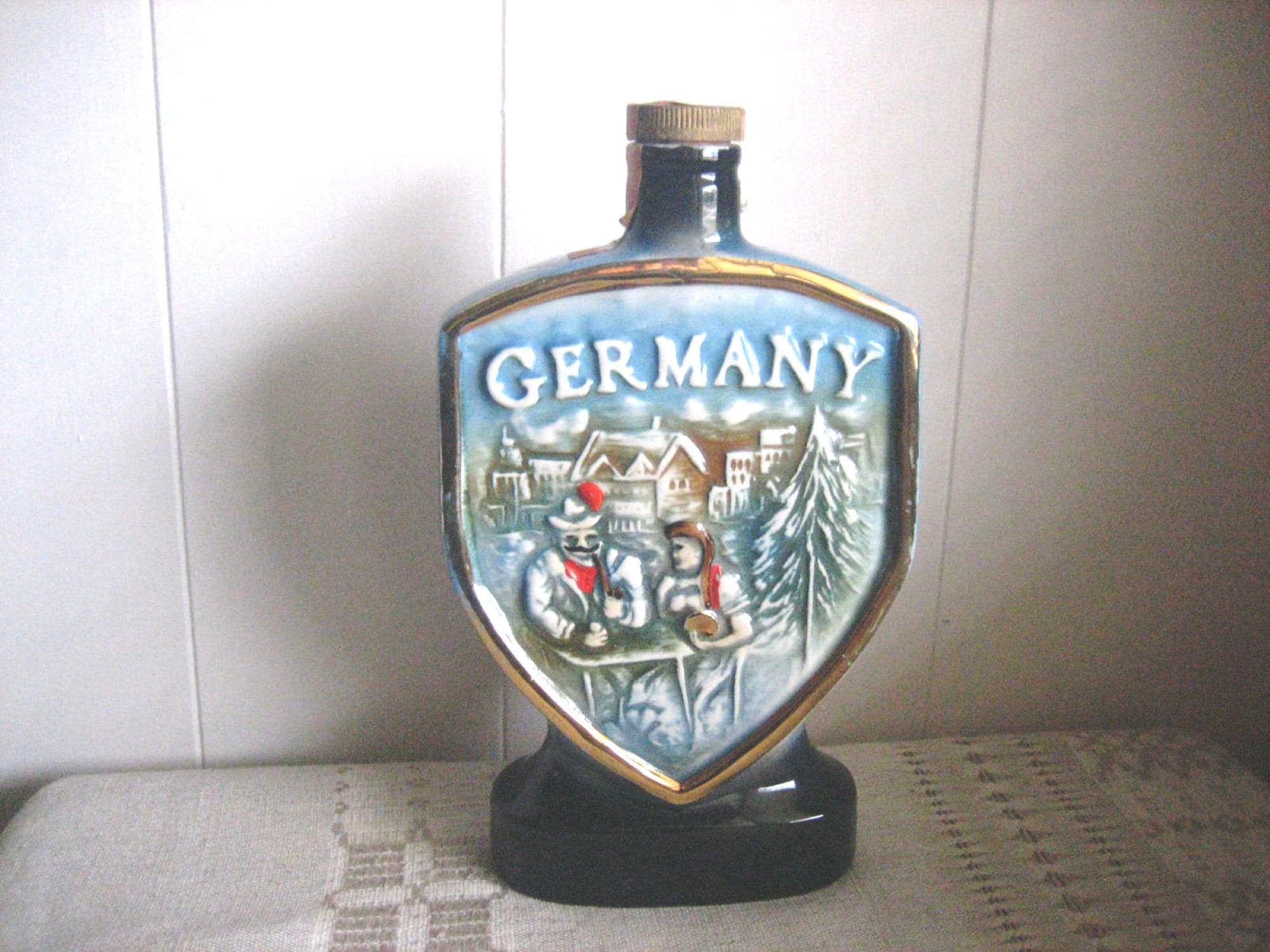 希少　GERMANY ヴィンテージ　ブロッチ Vintage West Germany Porcelain Floral Flower Brooch.#3006sb