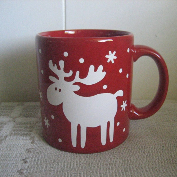 Waechtersbach "Emma" Moose Red Mug, Emma Christmas Straight Legs Mug Germany