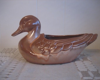 Authentic Frankoma Mallard Duck Pottery Midcentury Artisan