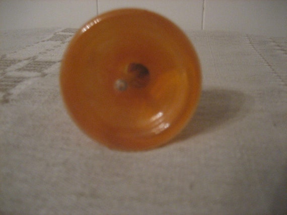 Vtg Peachy Orange Over Clear Glass DeVilbiss Perf… - image 7