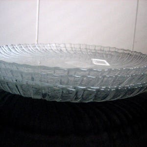 Vintage Arcoroc Clear Seabreeze Swirl Pattern Salad/Dessert Plates - Set Of 4