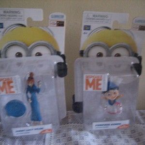 Despicable Me: Minion Made Agent Lucy Wild New, Dispicable Me Princess Agnes New in Box, Despicable Me 2 Poseable Figures Factory Sealed