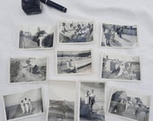 Vintage Familienfotos, Set mit 10 Stück, schwarz weiß Fotos, Ephemera, Familienbild, Junk Journal, Zubehör Scrapbook,Mixed Media, Artjournal