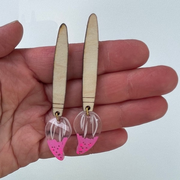 Customizable Paintbrush Earrings for Art Teachers and Painters