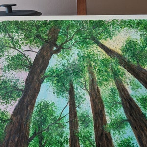 Artist Original Tree painting 11x14 acrylic paint
