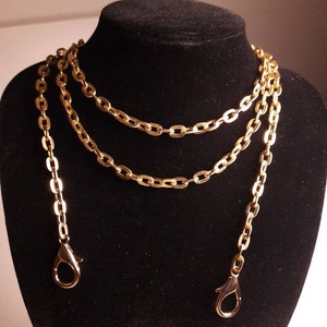 Gold Chain Strap, Antrachite chain Strap, replacement strap, purse chain, shouldre bag strap, crossbody bag hardware