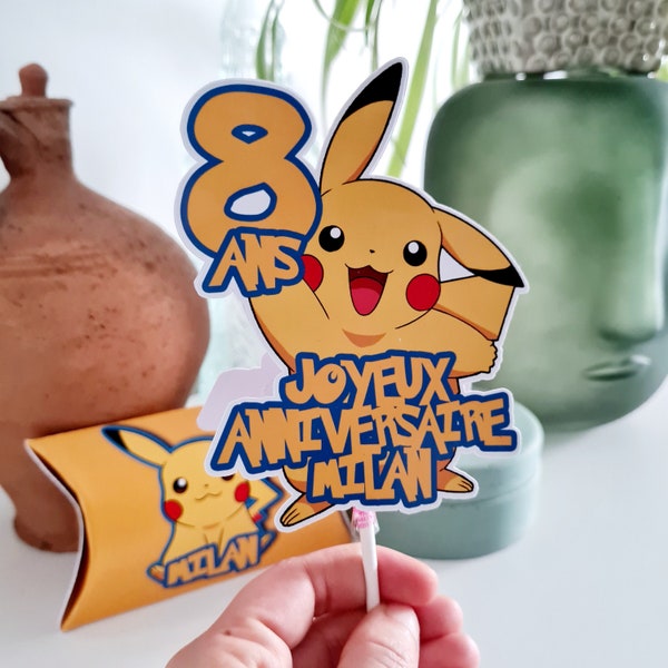 Sucette personnalisée Anniversaire PIKACHU | Pokémon