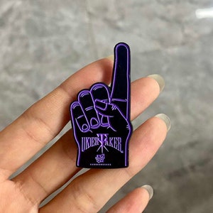 Undertaker Enamel Pin (Vintage Foam Finger)