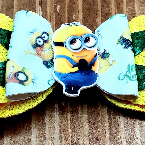 Minion Hair Bow Etsy