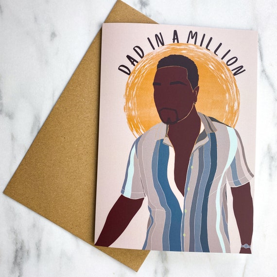 Black Fathers Day Card. Black Dad Card. Black Man / Birthday - Etsy