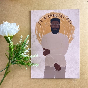 Black Fathers Day card. Black Dad Card. Black man / Birthday Card. Classy Black Man. Dapper man. Dad card. dressed up