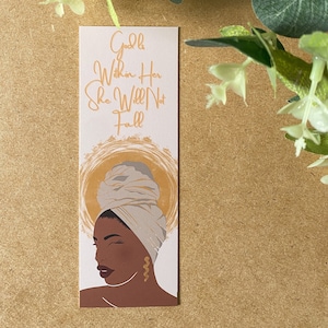 Segnalibro donna nera Melanina Afro-americano razza mista pagina custode Afro boho astratto arte di proprietà nera ragazza nera magia scrittura cristiana