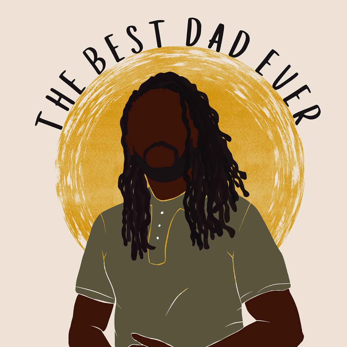 Black Fathers Day Card Black Dad Card Black Man Birthday Etsy