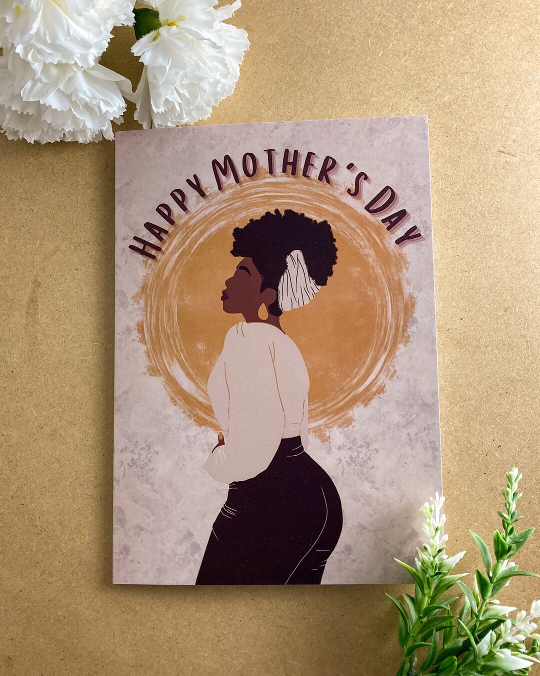 Black Happy Mother’s Day Card - Black Queen Greeting Cards Black Woman ...