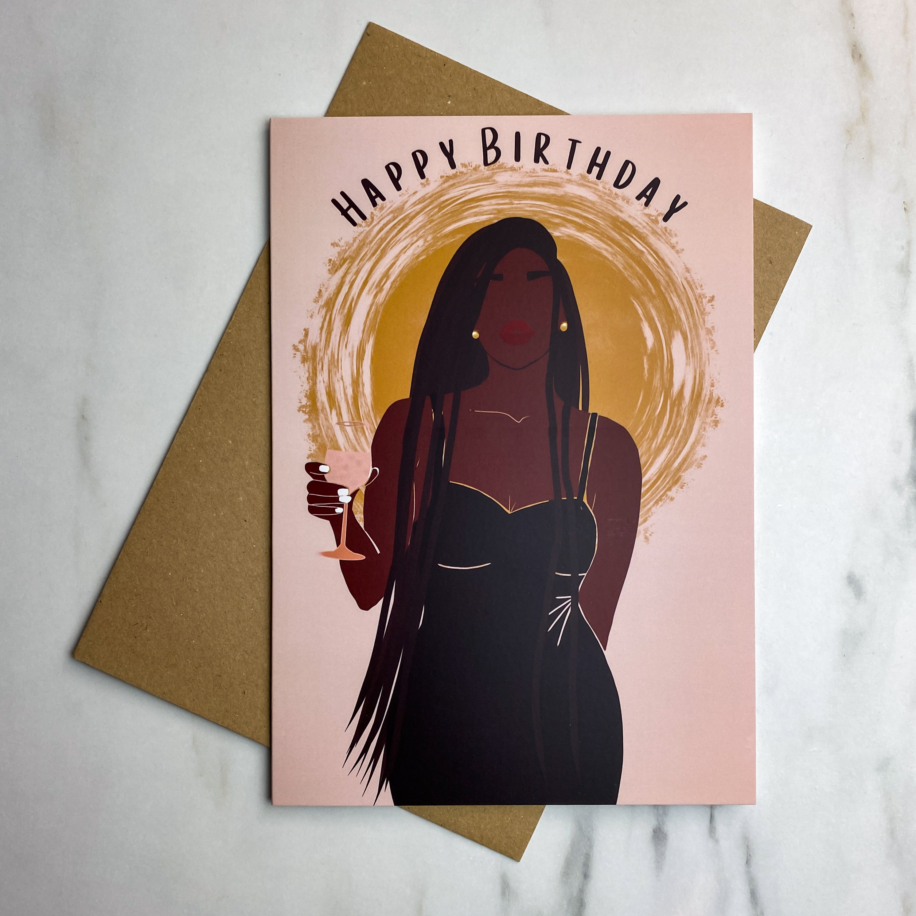 Black Birthday Card Black Woman Black Greeting Cards | Etsy