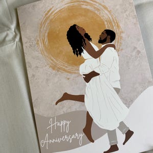 Grusskarte Black Love - Happy Birthday Grußkarte Schwarzes Paar Black Love, diverse African American