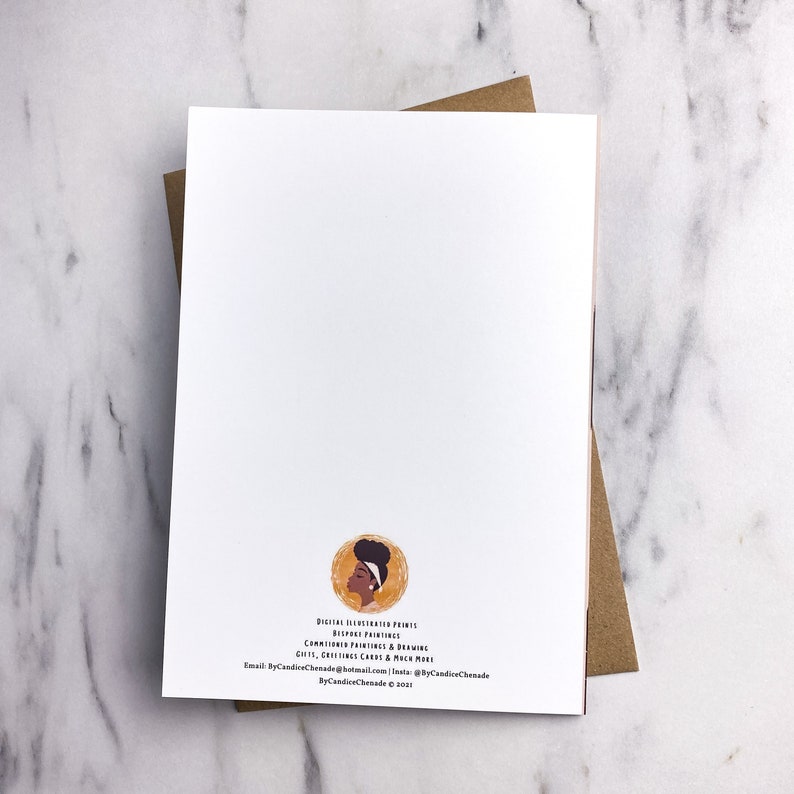 Black Fathers Day Card. Black Dad Greetings Card. Birthday Card. New Dad. Blank. First Fathers Day. image 3