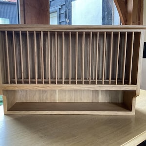 Handcrafted Oak Plate Rack