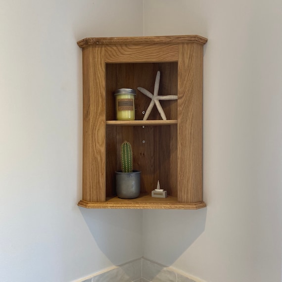 Pine corner sale shelving unit