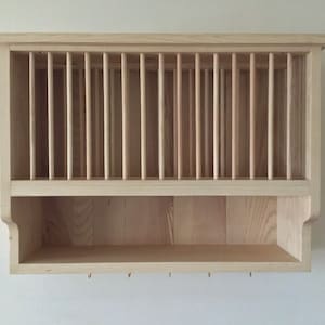 Handcrafted Ash Plate Rack