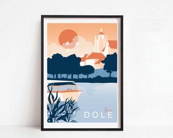 DOLE dans le Jura (39) - FRANCE Print