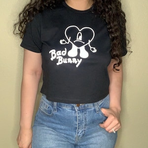 Bad Bunny Crop Top Shirt, Bad Bunny Reflective Crop Top, Un Verano Sin Ti, Bad Bunny Shirt, Bad Bunny Cropped Shirt, Bad Bunny Gift