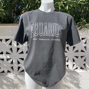 Aquarius zodiac shirt, Aquarius astrology shirt, Astrology gift, Zodiac sign, Oversized tee