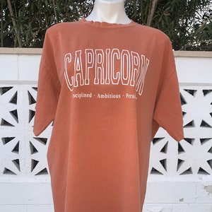 Capricorn shirt, Capricorn zodiac shirt, Astrology shirt, Oversized shirt, Graphic shirt, Zodiac tee, Capricorn gift