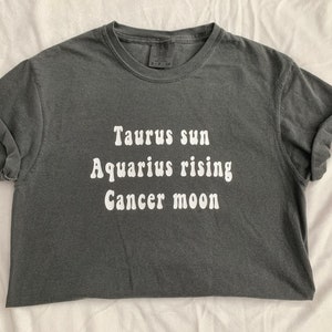 Astrology shirt, astrology main 3 shirt, astrology main three, sun moon rising shirt, Zodiac custom, custom astrology, tee