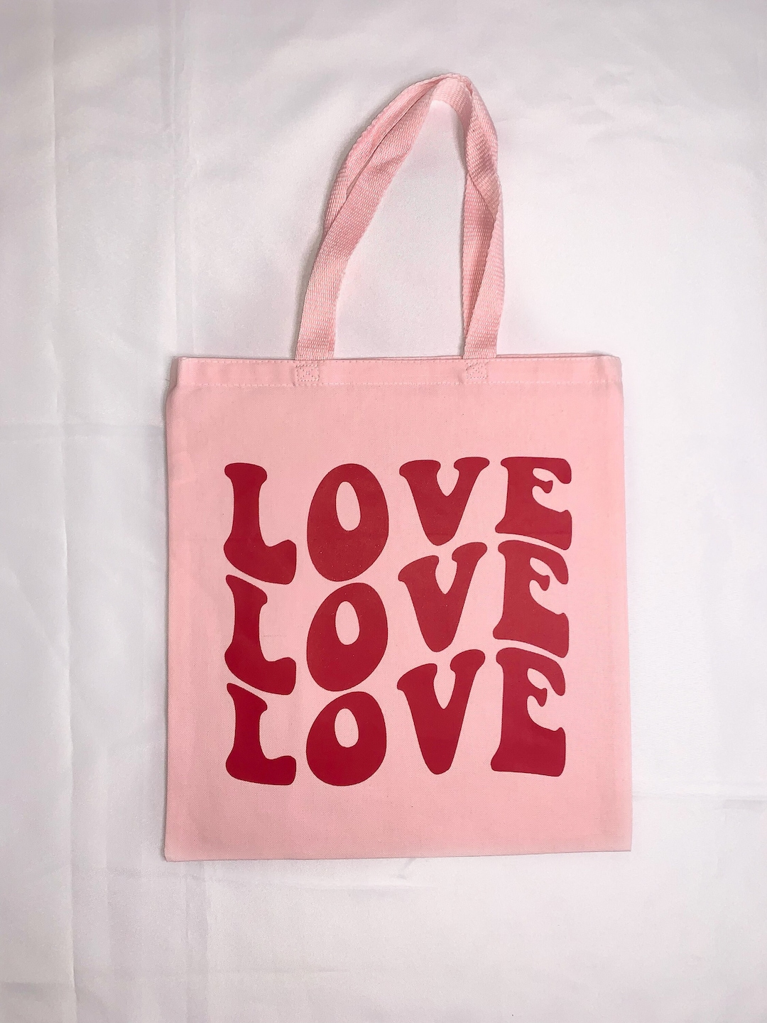 Love Tote Bag, Self Love Tote Bag, Retro Love Totebag, Valentines Day, Trendy Totebag, Totebag ...