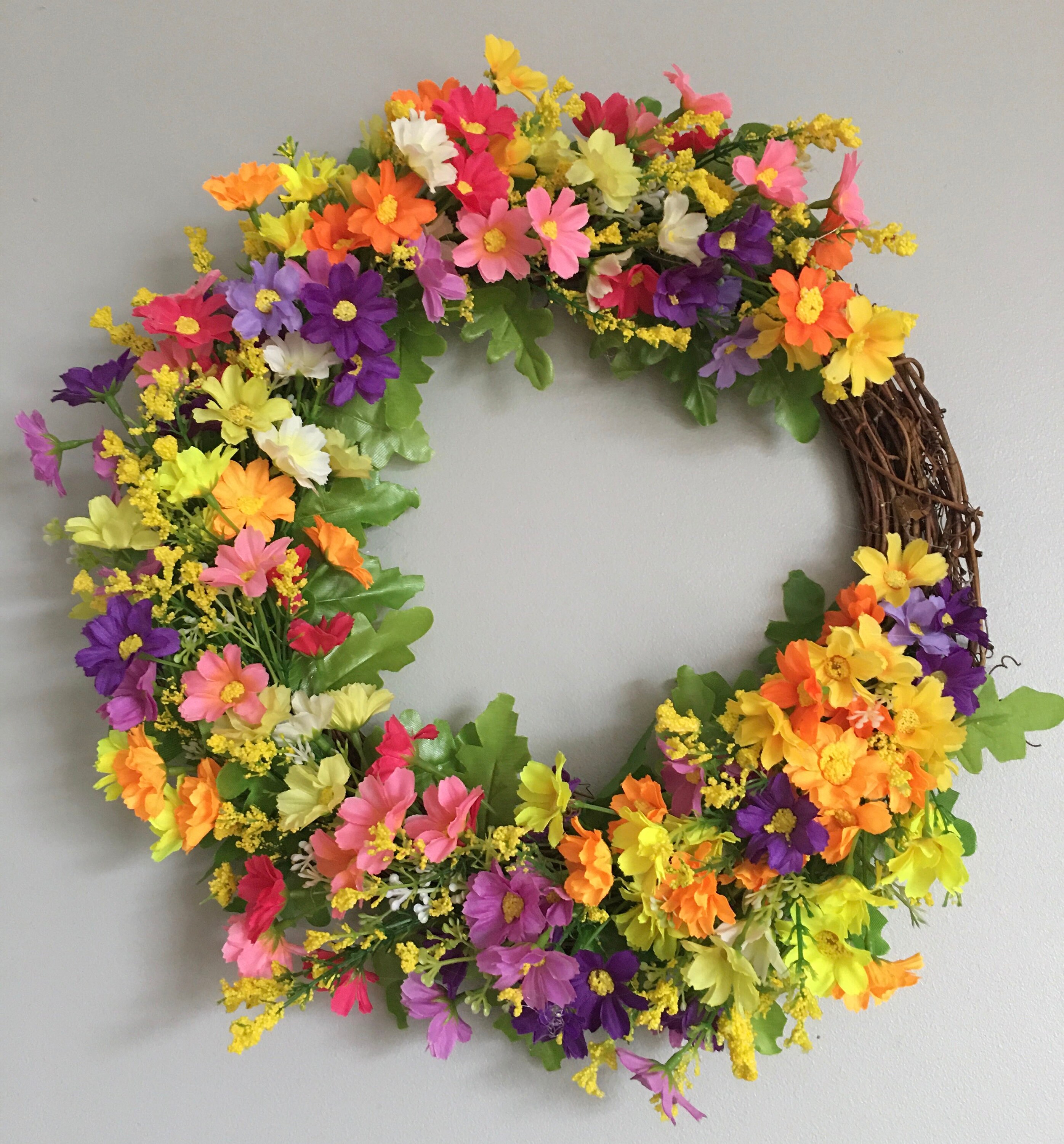 Handmade Bespoke Wreath Artificial Wreath Spring Wreath Etsy UK