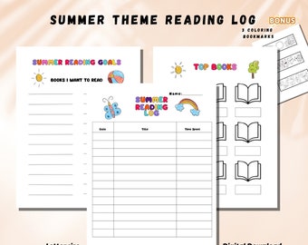 Summer reading list teens, kids reading log coloring bookmarks children reading tracker summer activities for children book log printable