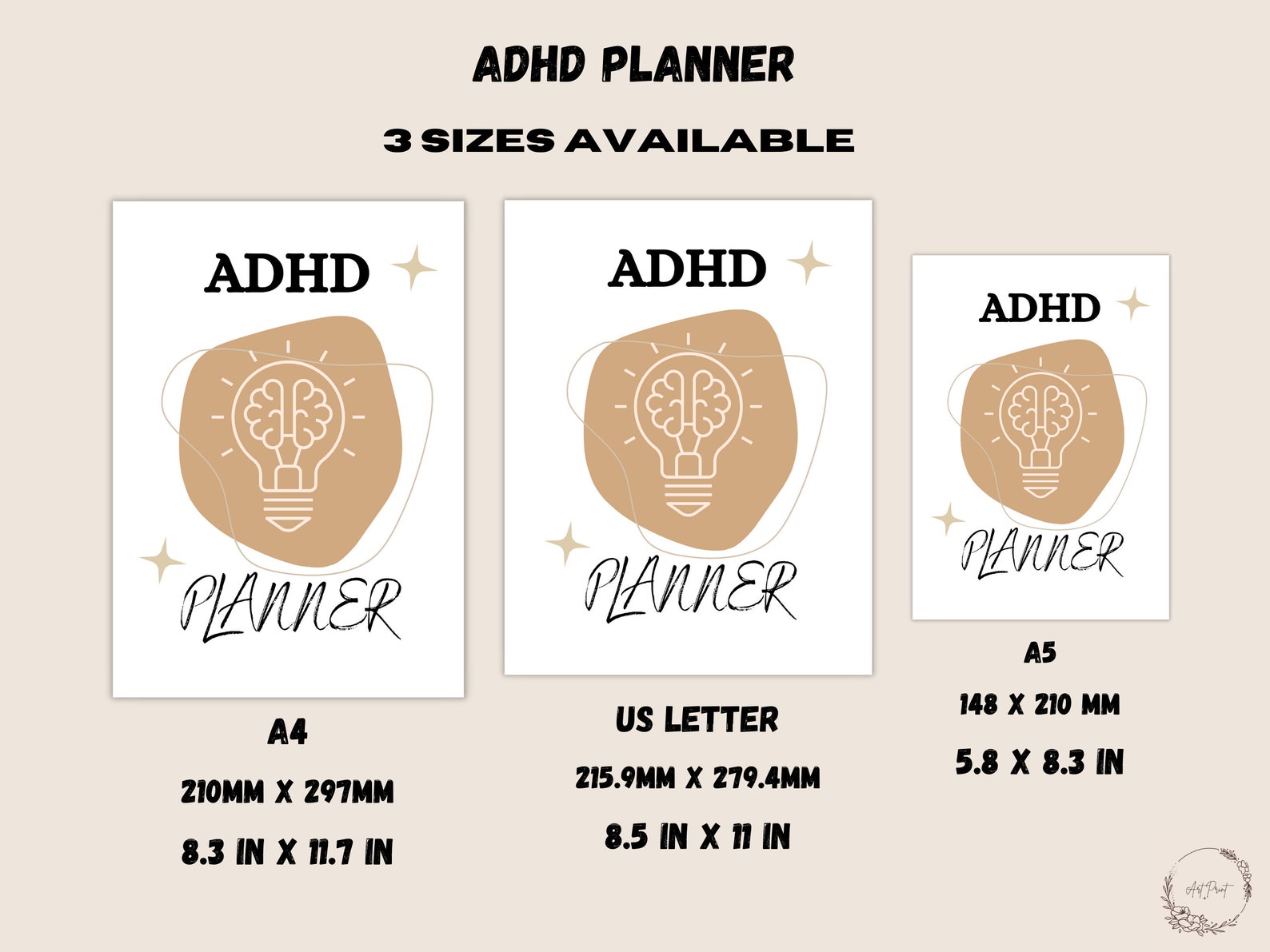 ADHD Planner for Kids Printable School Planner &amp; Organizer/ Teens ADHD ...