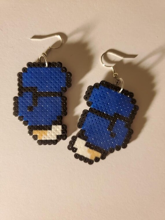 Mini Perler Bead Boxing Glove Earrings Etsy