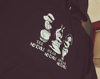 Zie geen kwaad, hoor geen kwaad, spreek geen kwaad Hoodie