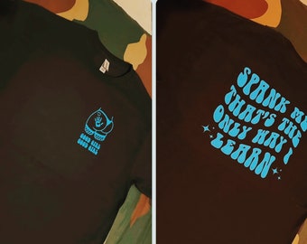 Geef me een pak slaag, dat is de enige manier waarop ik het shirt leer